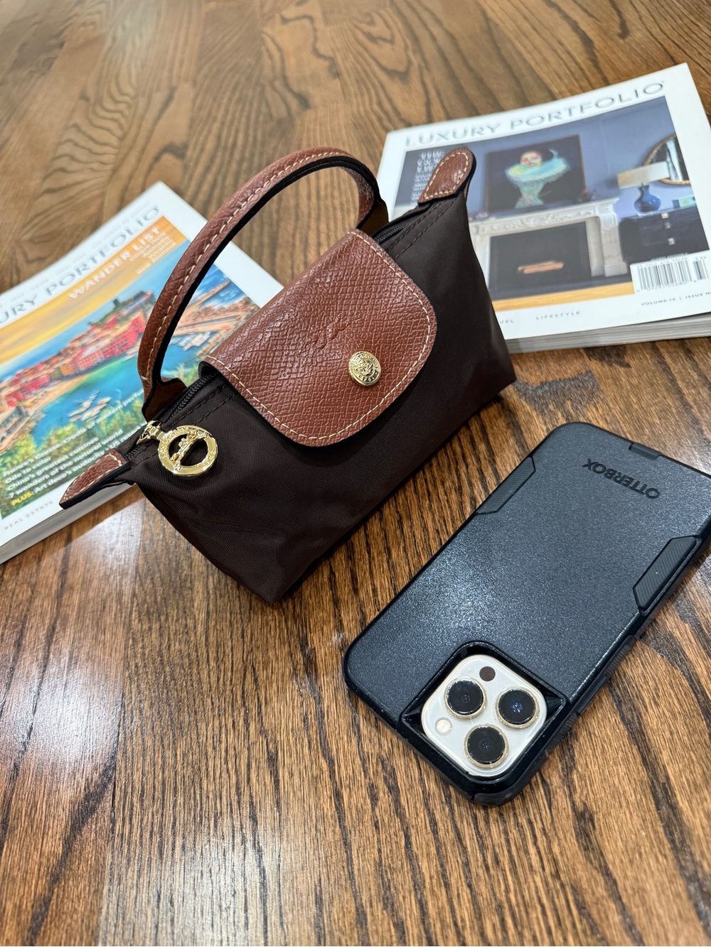 LONGCHAMP LE PLIAGE ORIGINAL POUCH WITH HANDLE